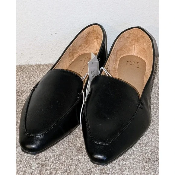 A New Day Black‎ Pointed Toe Loafer Flats Women's Size 7 Memory Foam NEW - Picture 3 of 7
